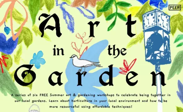 Art in the Garden poster clip